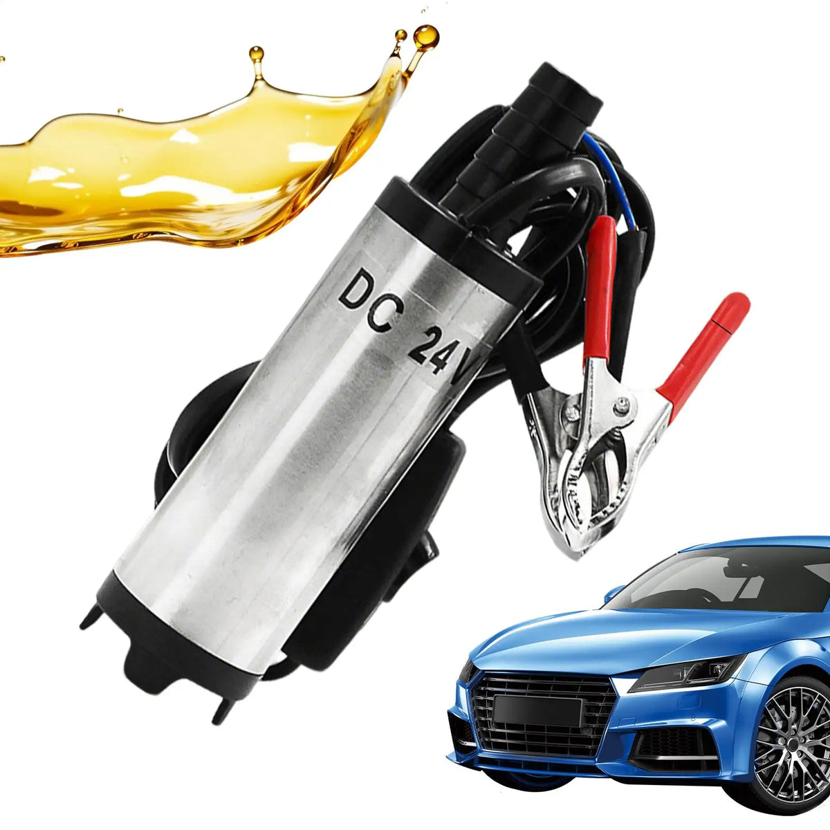 12V/24V Portable Oil & Fluid Transfer Pump – 38mm Heavy Duty