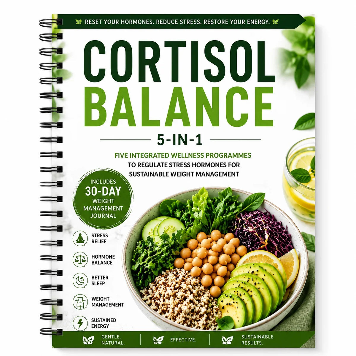 Cortisol Balance 5-in-1 Wellness Program Hormone Stress Relief Weight