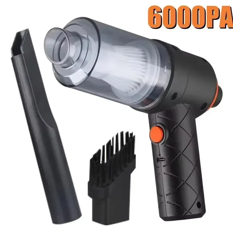 Cordless Handheld Car Vacuum 6000Pa 120W | Wet & Dry + Blower