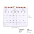Wall Calendar 2026 12 Month Multilingual Coil Modern Decorative