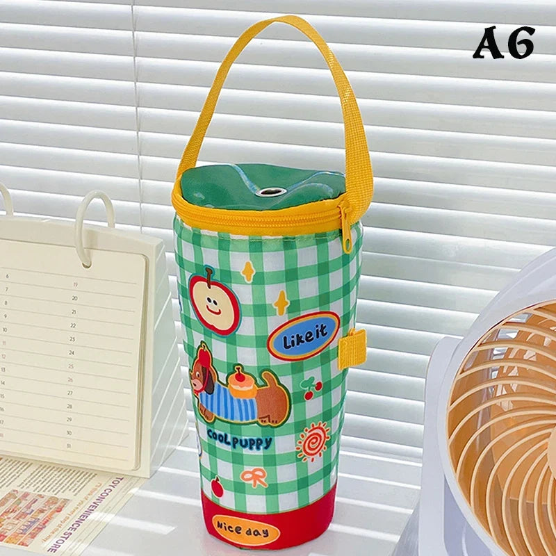 Insulated Cup Carrier Tote Bag – Oxford Cloth Tumbler Sleeve