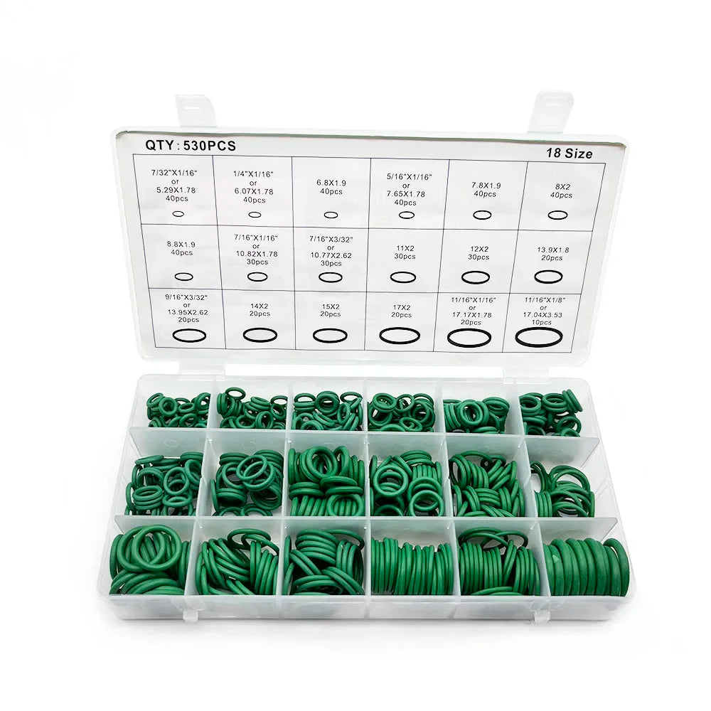 Rubber O-ring Gasket 18 Sizes Sealing Ring Car C System R134a Air