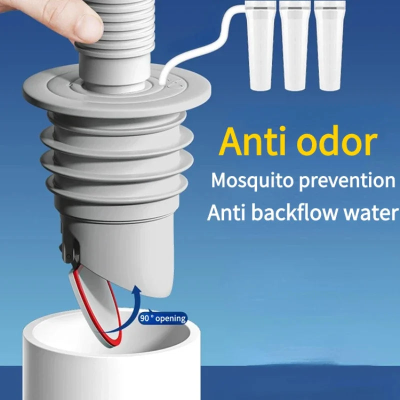 Silicone Drain Seal – Anti-Odor Anti-Backflow Sink Pipe Plug
