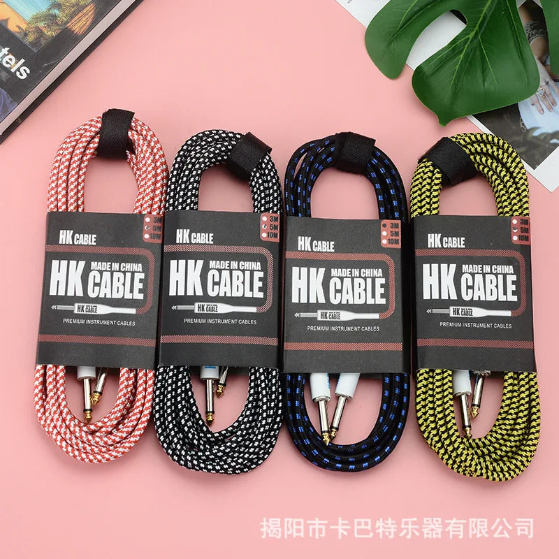 Electric Guitar Cable Wire Cord 3m No Noise Shielded Bass Amplifier