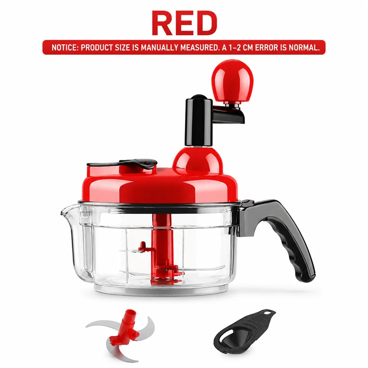 Manual Hand Crank Food Chopper – Garlic & Vegetable Dicer