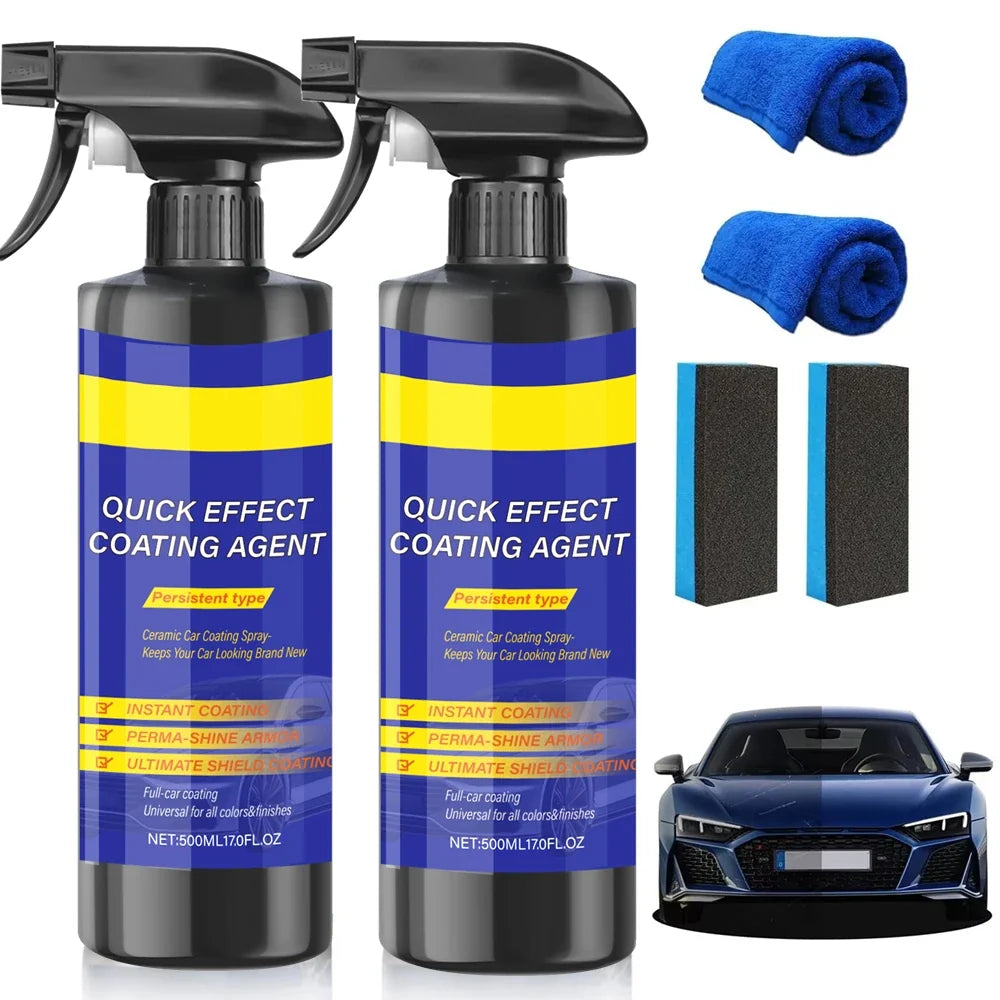 Car Coating Spray Quick Effect Agent Coat Wax Scratch Oil Film