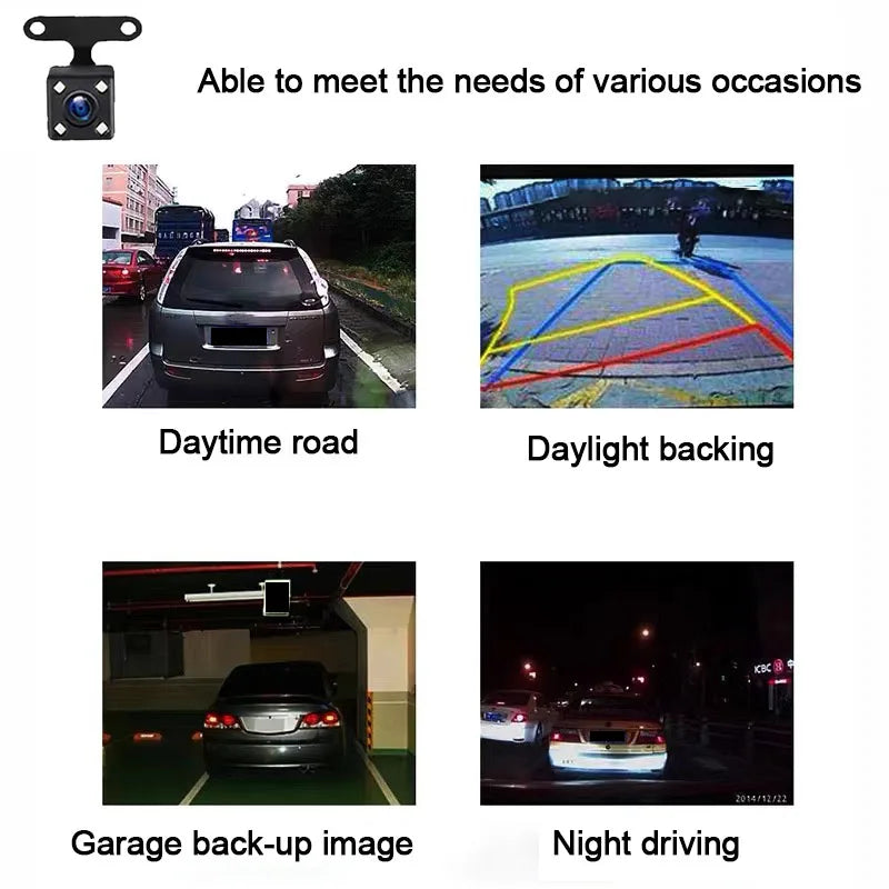 HD Night Vision Rear View Camera – 4 LED Waterproof Reversing