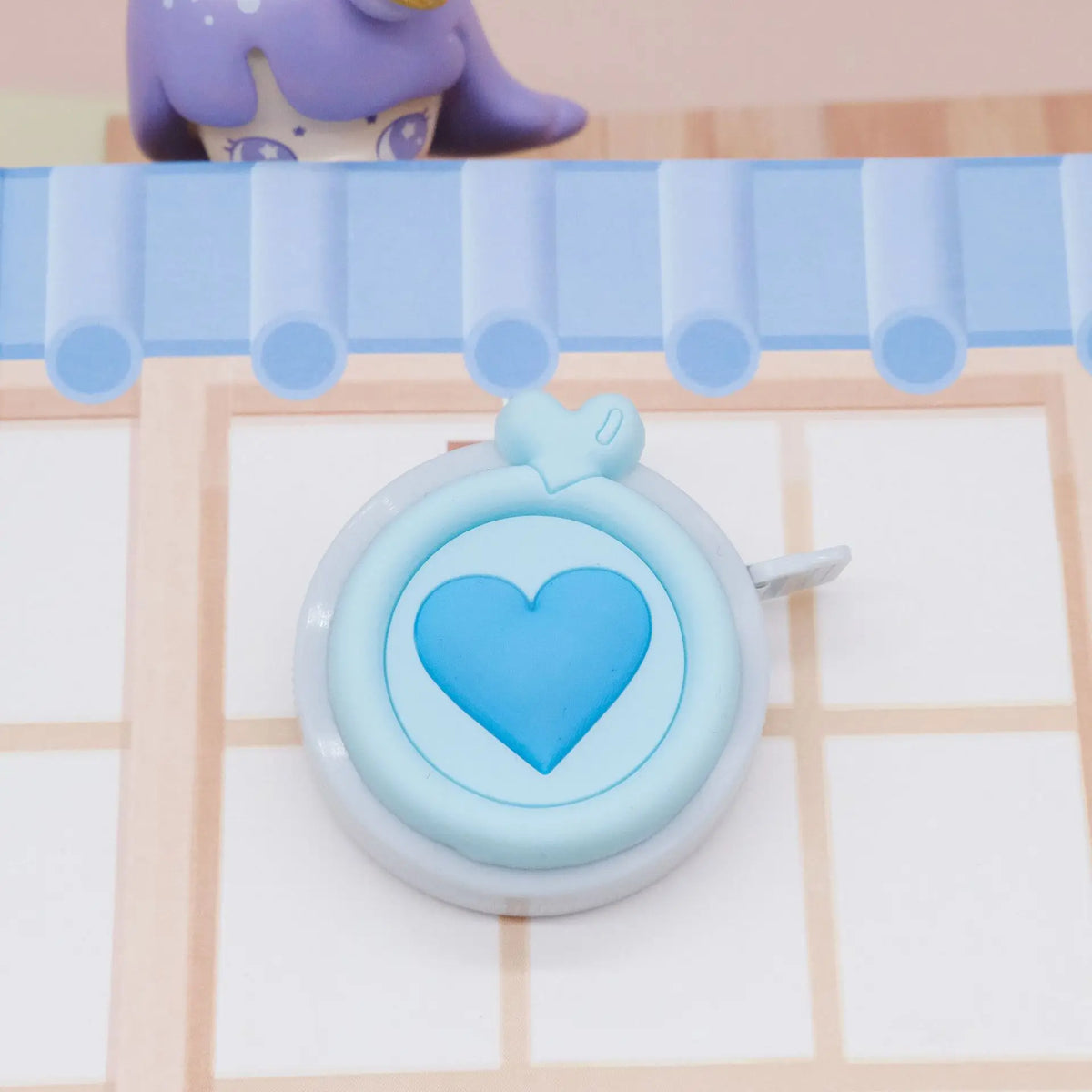 Pastel Heart-Shaped Retractable Mini Tape Measure – 1.5M