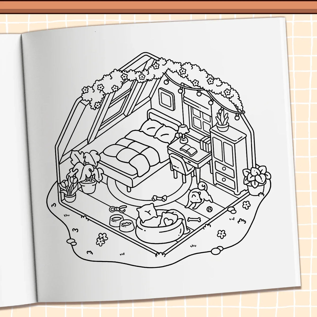 Nook Corner Cozy Coloring Books Adults Teens Relaxation Stress Relief