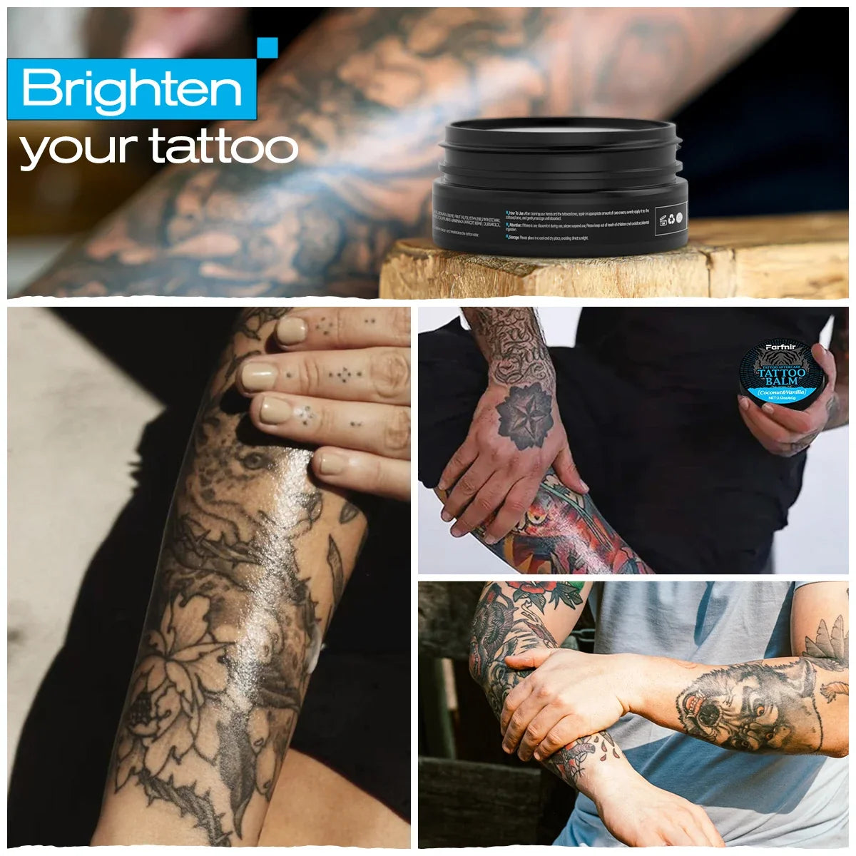 Tattoo Balm Cream – Moisturizing, Color-Brightening & Nourishing