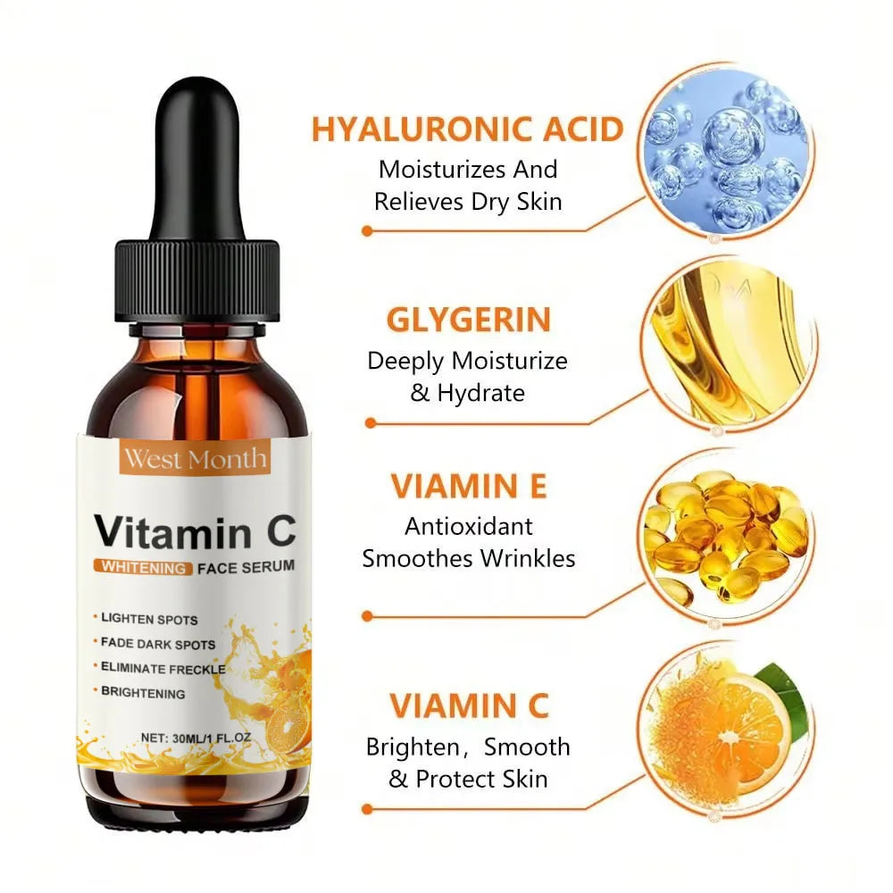 Vitamin C & Hyaluronic Acid Serum – Brighten, Firm & Hydrate