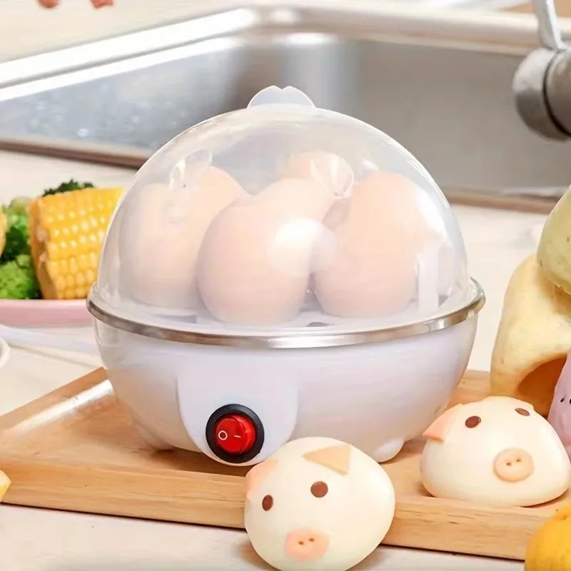 Electric Egg Cooker & Steamer – 7-Egg, 350W, Auto Shut-Off