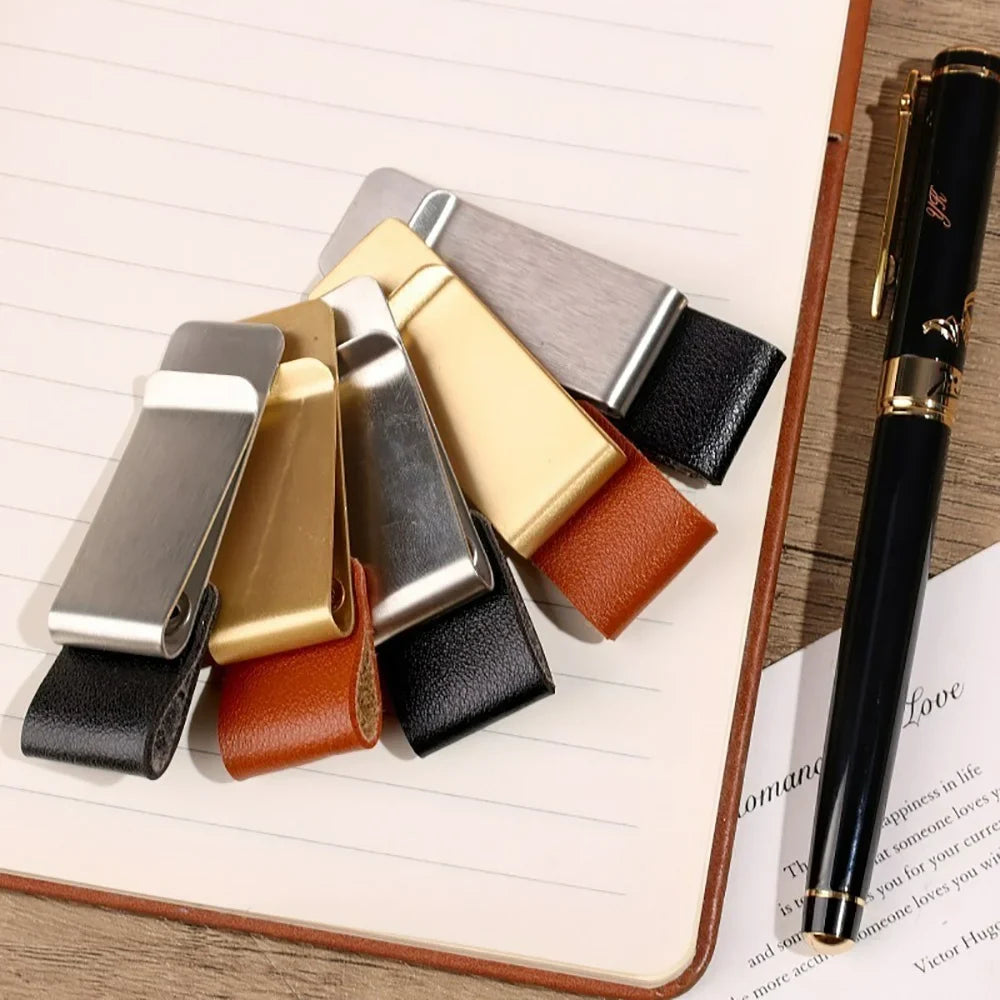 Retro Brass Metal Pen Clip & Bookmark for Traveler's Notebook