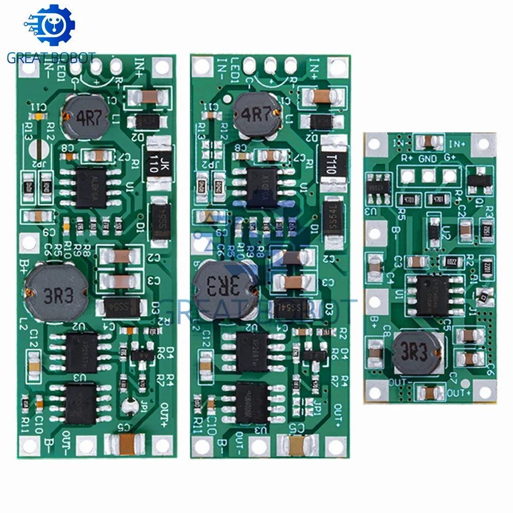 DC 5V–12V Step-Up Booster Module for 18650 Lithium Battery UPS