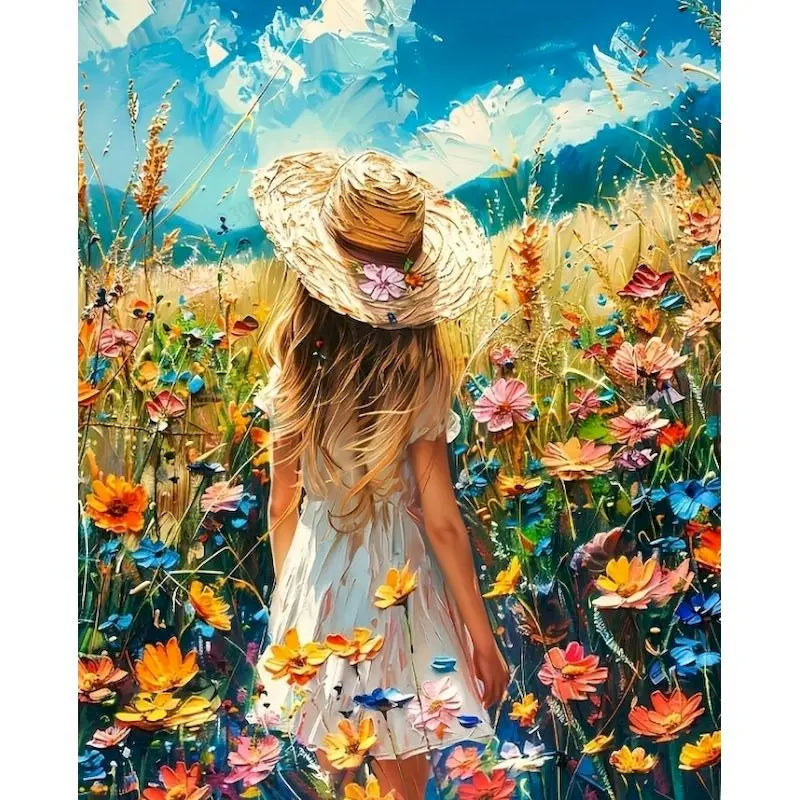 GATYZTORY 60x75cm Paint by Numbers Kit – Girls Canvas Art