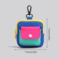 Canvas Zipper Coin Purse – Mini Wallet & Keyring Pouch