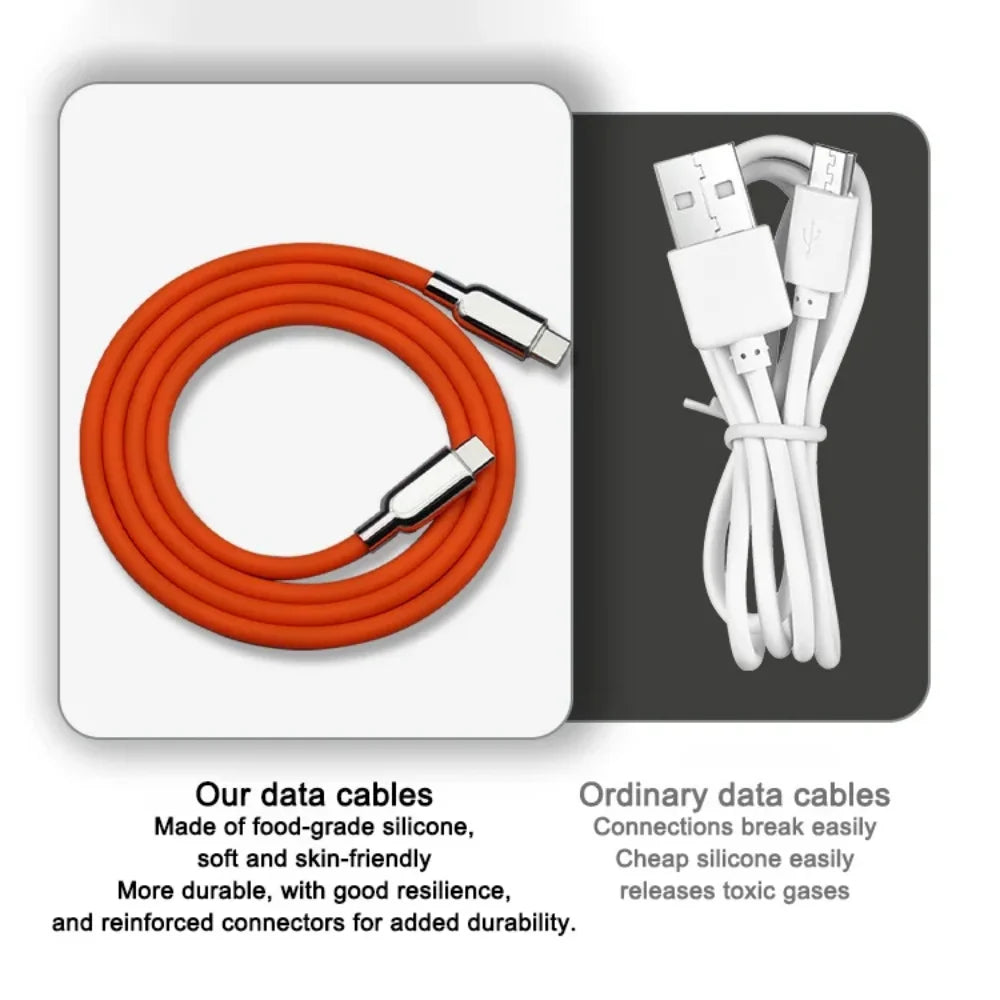240W USB-C to USB-C Fast Charging Liquid Silicone Cable