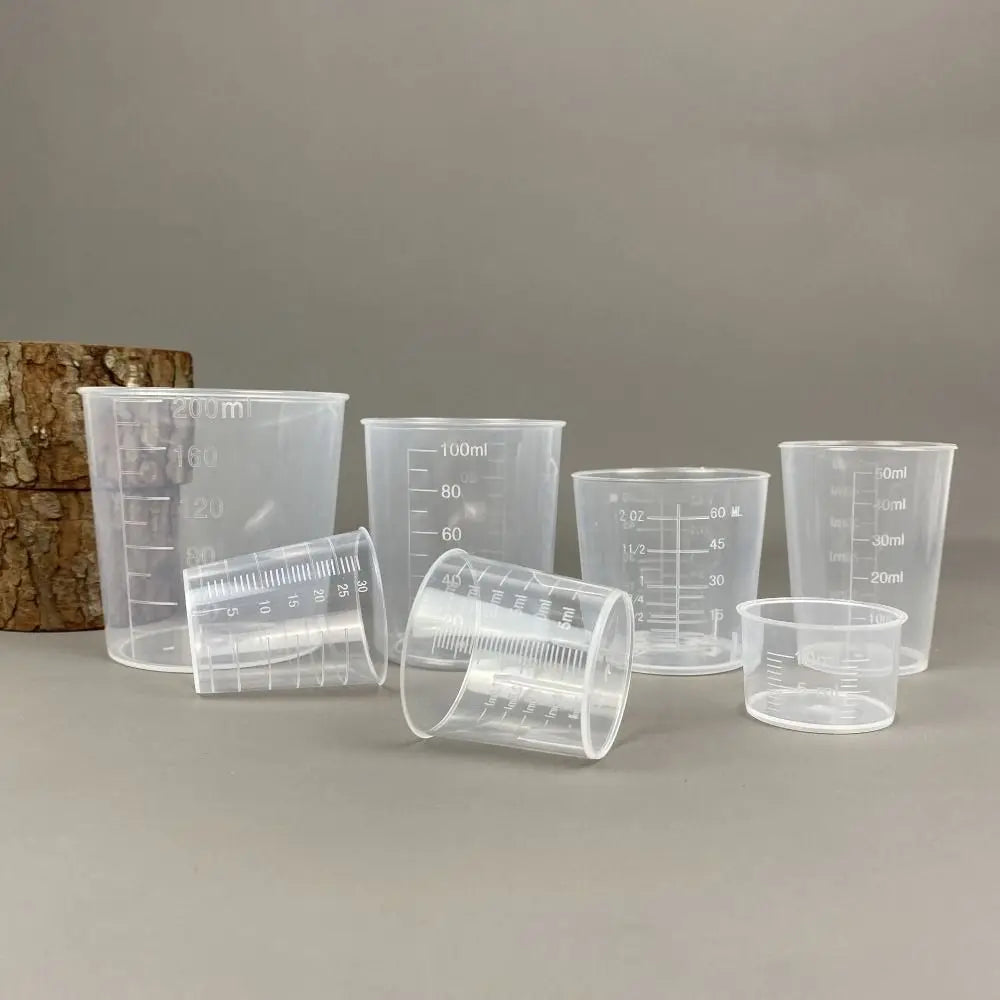 Clear Graduated Measuring Cup Mini Scale Laboratory Beaker Tools