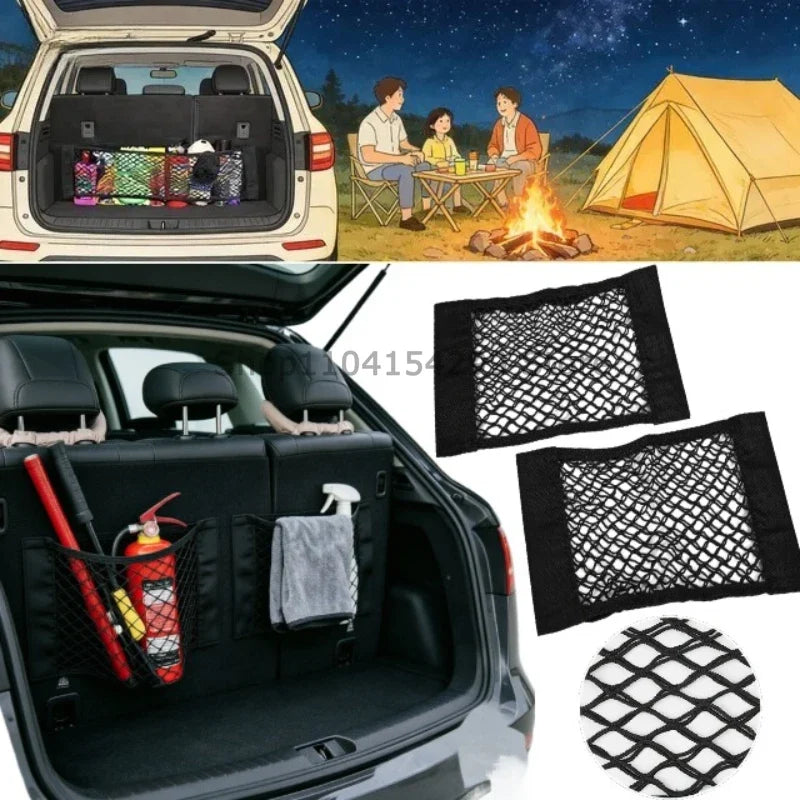 Universal Car Trunk Organizer Elastic Mesh Net Storage Bag