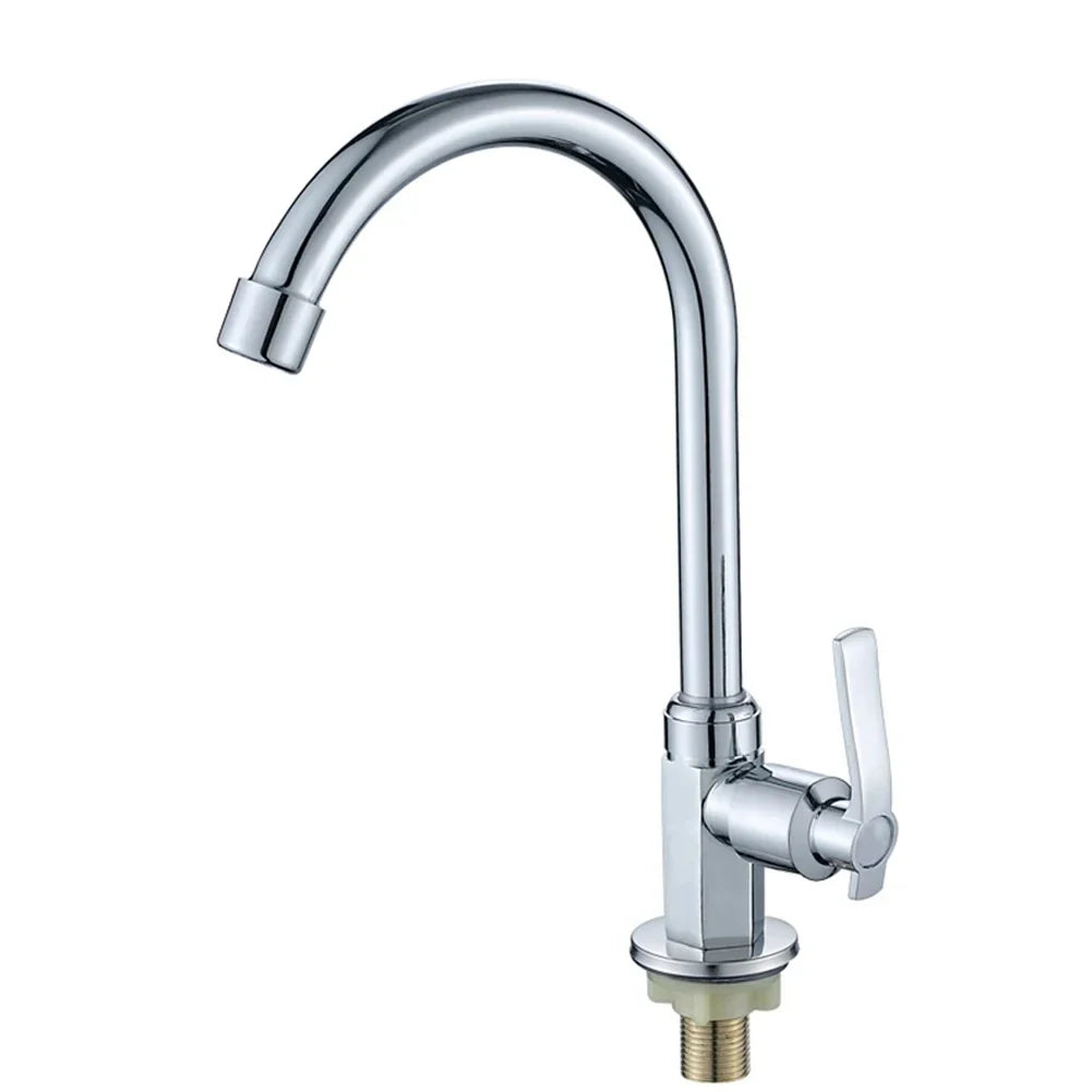 Zinc Alloy Single Handle Cold Water Kitchen & Bathroom Faucet