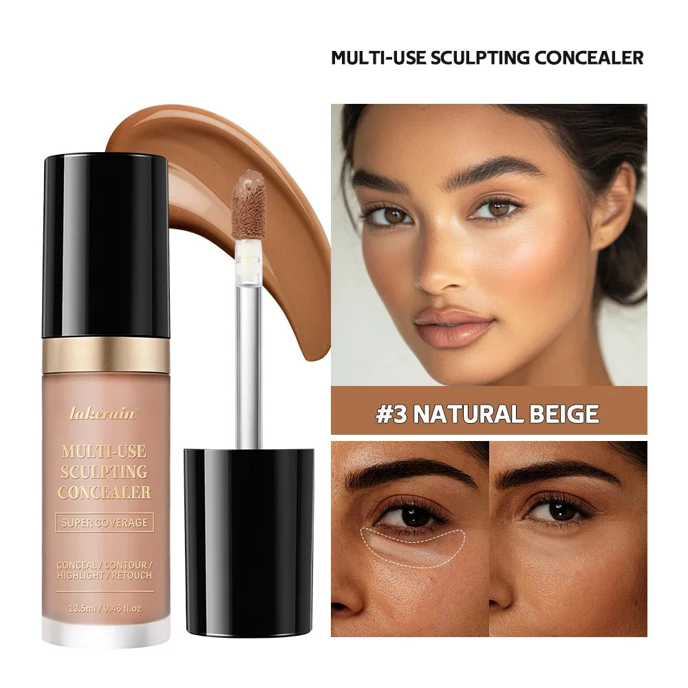 ibcccndc Full Coverage Concealer Cream + Free Brush | Matte