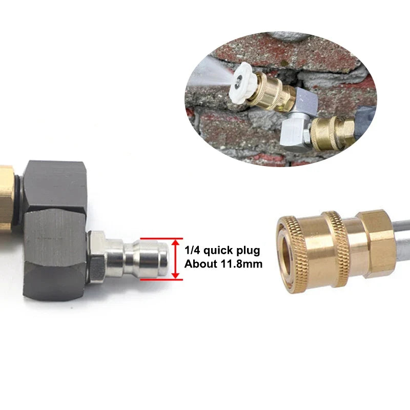 Hose Fitting Coupler Adaptor DN8 G1 4 Thread Universal 360 Rotatable