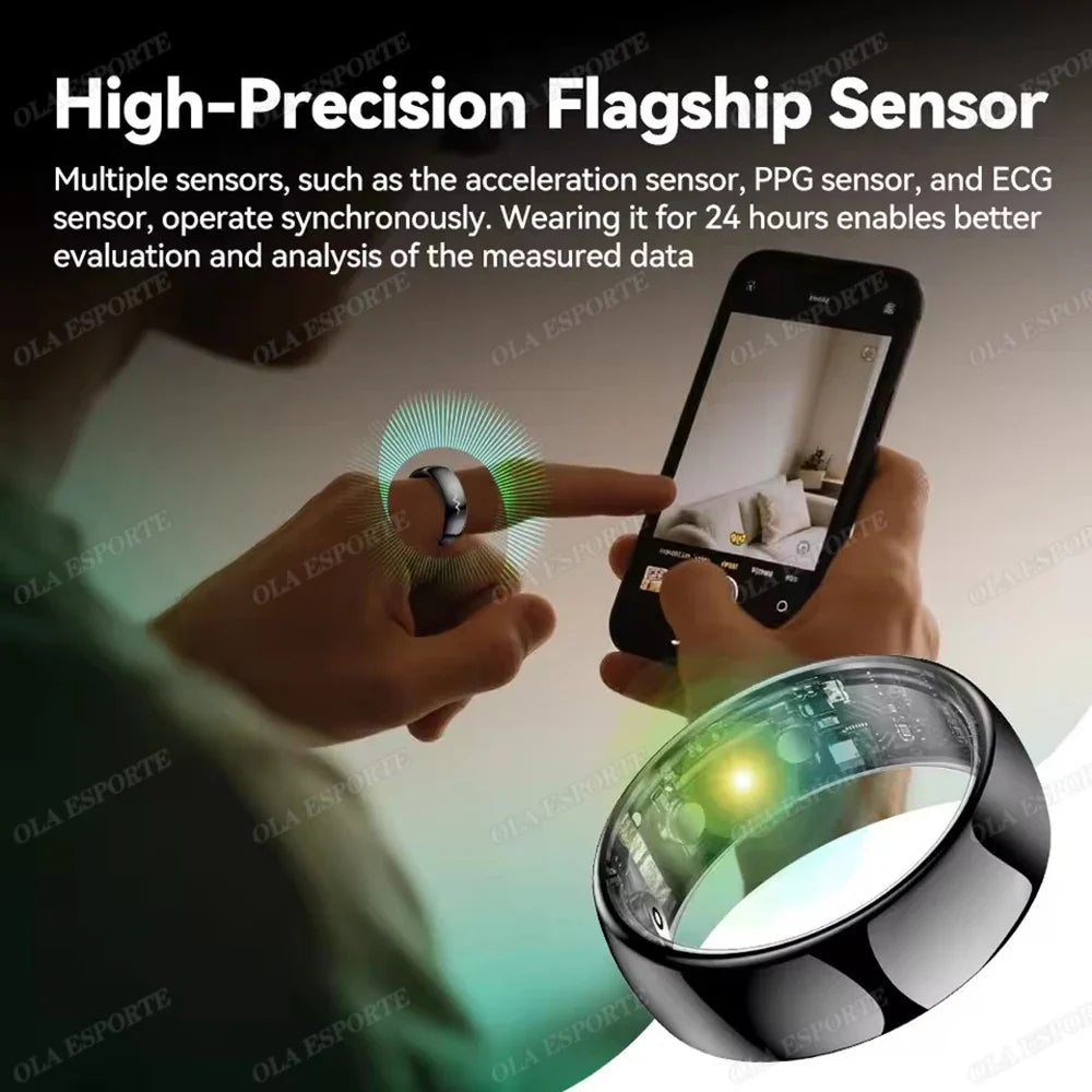 ECG Smart Ring – Heart Rate, SpO2, Sleep & Fitness Tracker