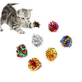 Mylar Crinkle Foil Balls Cat Kitten Sound Play Toy Crackle Paper