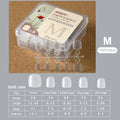100 Pcs Kids Press-On Fake Nails – Clear Tips for Manicure