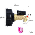 Male Thread IBC Tote Tank Adapter – Copper Drain Hose Fitting