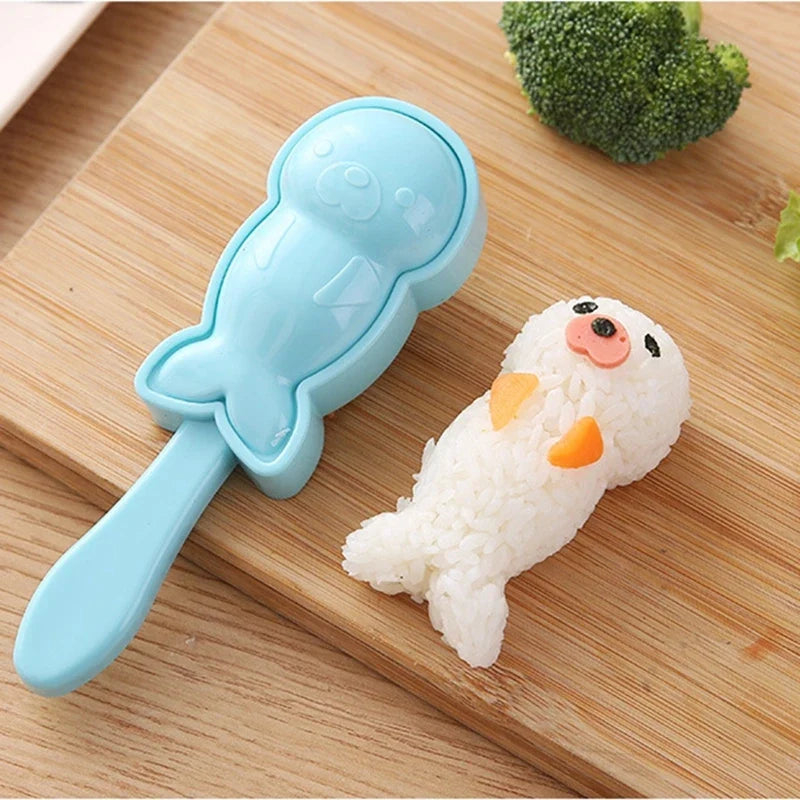 Seal-Shaped Sushi Rice Ball Mold | DIY Bento Mold Tool