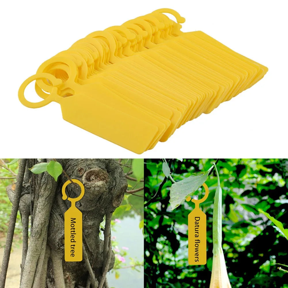 200PCS Reusable Plastic Plant Labels | Writable Nursery Tags