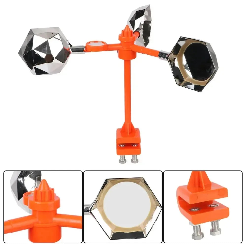 Solar Wind Bird Repeller | 360° Rotating Flash & Sound Deterrent