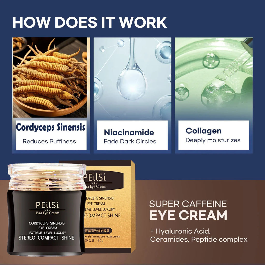 Cordyceps Sinensis Repair Eye Cream Firming Lady's Vitality Lifting