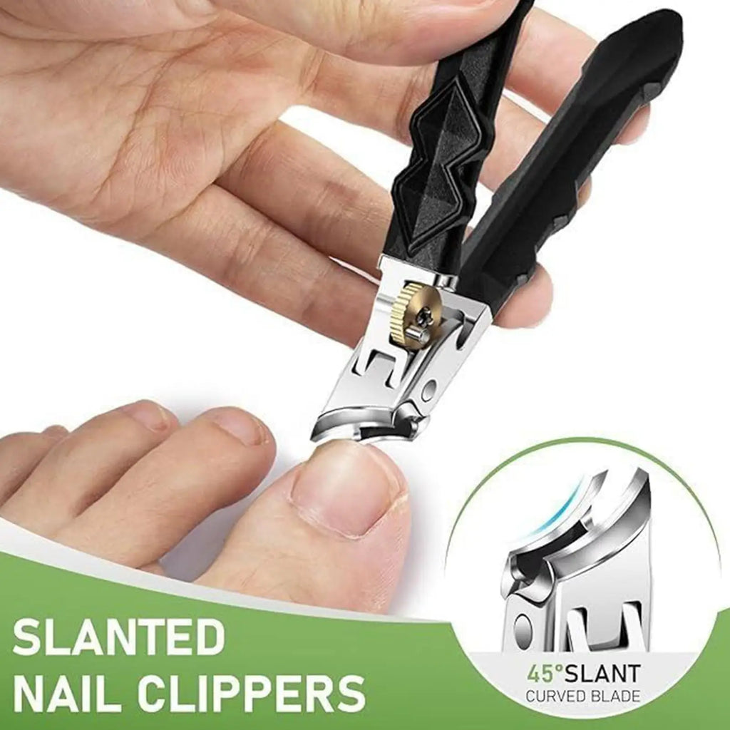 45° Slant Edge Nail Clipper | Wide Jaw Stainless Steel Trimmer
