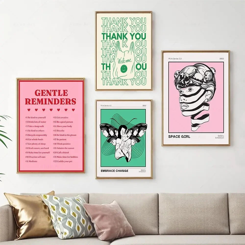 Scandinavian Distorted Reality Canvas Wall Art Print | Unframed