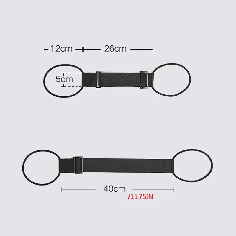 Elastic Adjustable Luggage Strap – Travel Bungee Suitcase Belt