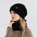 Thickened Winter Hat Scarf Ear Protection Beanie Shawl Men Women