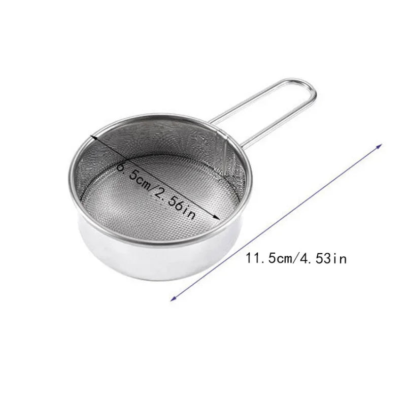 304 Stainless Steel Mini Flour Sifter | 40-Mesh Baking Sieve