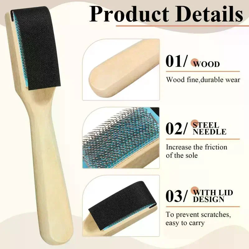 Wooden Suede Sole Wire Brush – Dance Shoe Cleaner