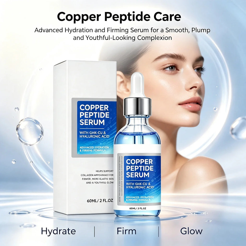Copper Peptide Face Serum GHK-Cu, Hyaluronic Acid & Niacinamide