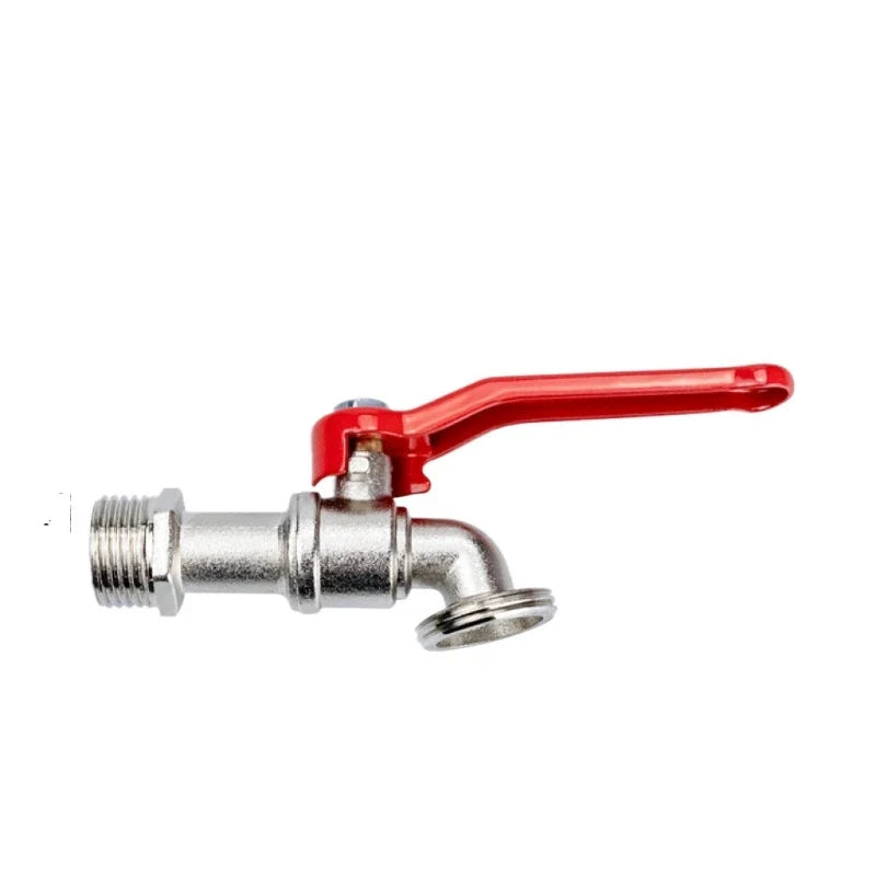 Zinc Alloy 1/2" Garden Faucet with Handle & Washing Machine Nozzle