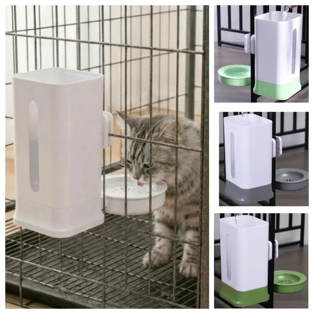 1.5L Cage-Hanging Dog Water Dispenser – Leak-Proof Auto Waterer