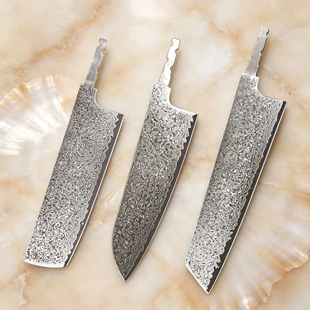 Damascus Steel Kiritsuke Santoku Nakiri Chef Knife – 21cm