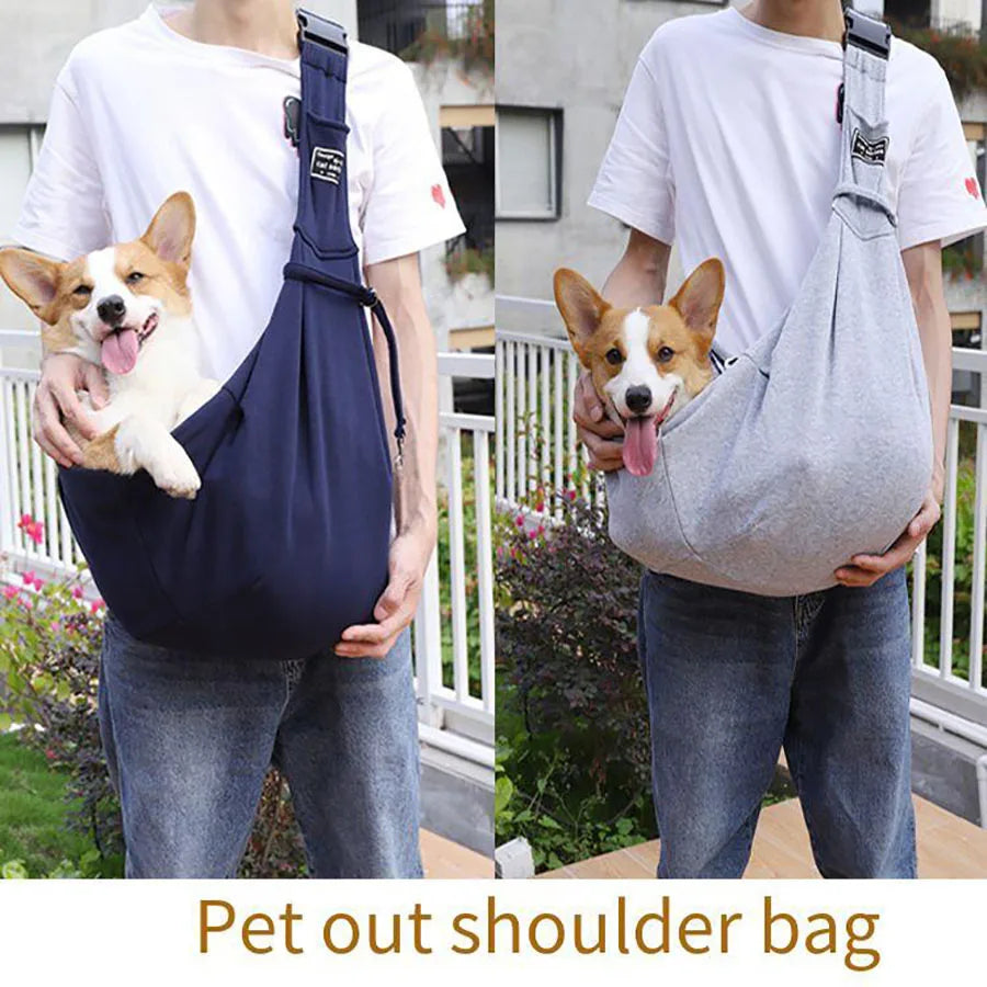 Single Shoulder Pet Carrier Bag – Adjustable Strap, Up to 6.5kg
