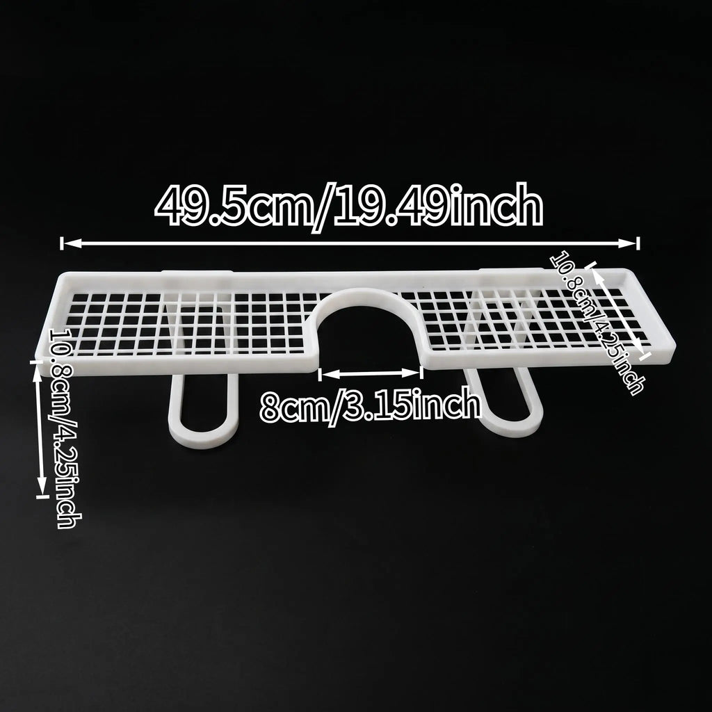 Bathroom Sink Faucet Organizer Rack | Mesh Drainage Tray
