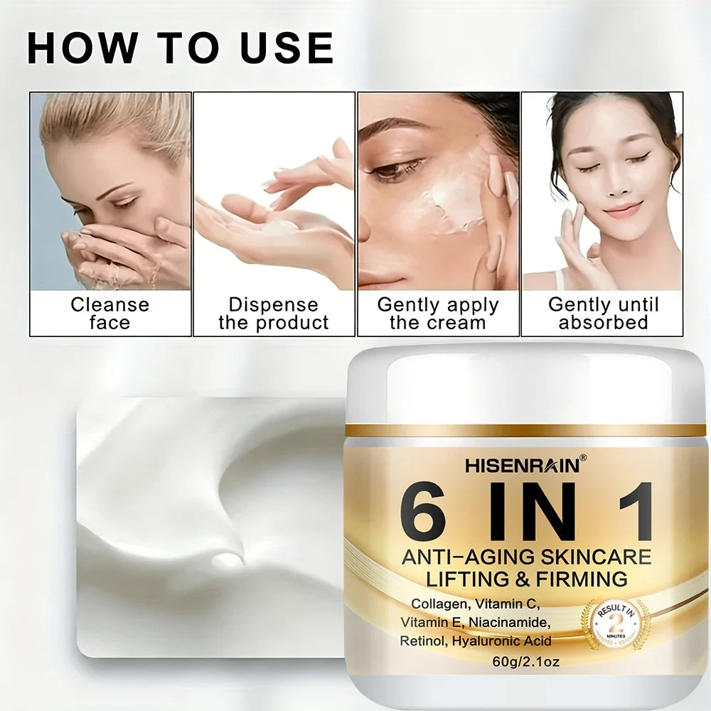 HISENRAIN 6-in-1 Anti-Aging Collagen Firming Face Cream