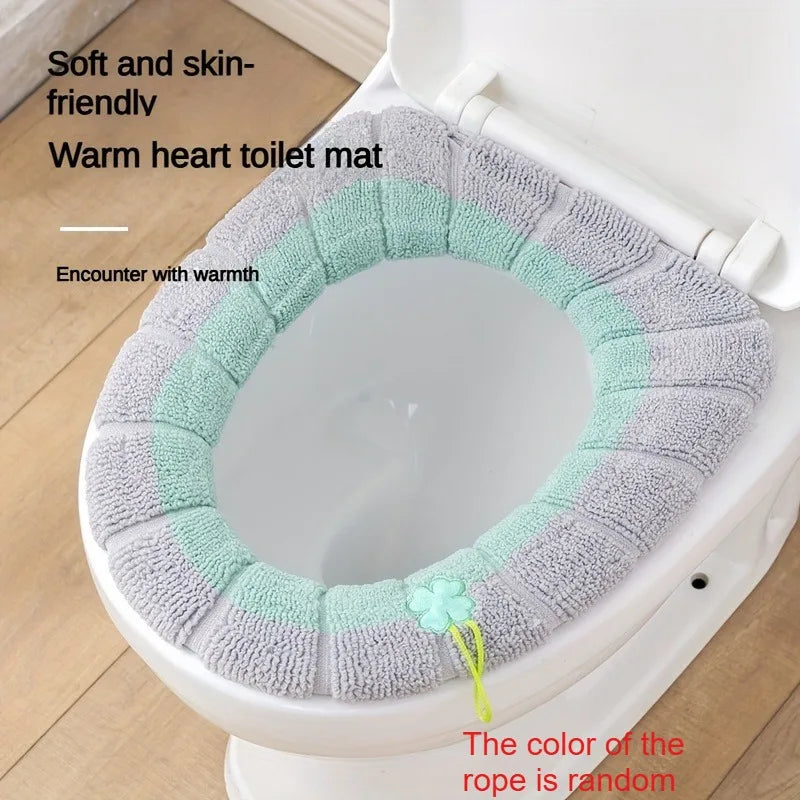 5-Pack Soft Thick Toilet Seat Covers – Warm Cushion with Handle
