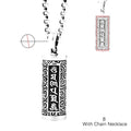 Copper Silver Cylinder Keepsake Pendant Necklace | Pill Box