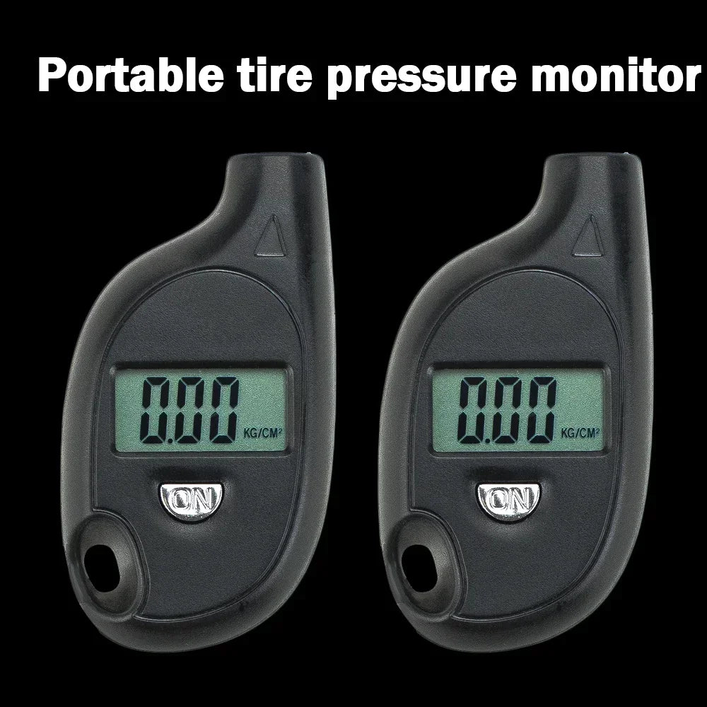 Portable Keychain Tire Tyre Wheel Air Pressure Gauge Tester Digital